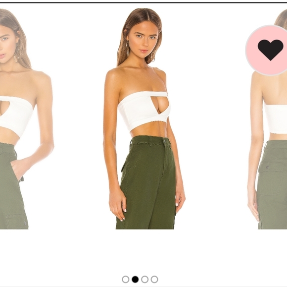 Women's Superdown Tabia Strapless Top Small - Picture 3 of 3